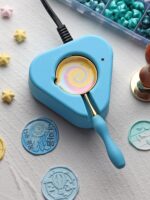 왁스 용해로 세트 스푼 왁스 봉인 용해 왁스 입자 가열 도구 전기로 전기 용해로 안전 일정 온도 - 이미지 4