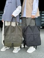 백팩 남성용 대용량 다기능 백팩 핸드백 캐주얼 트렌디 브랜드 고등학생 학교 가방 수업 가방 - 이미지 2