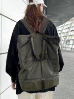 백팩 남성용 대용량 다기능 백팩 핸드백 캐주얼 트렌디 브랜드 고등학생 학교 가방 수업 가방 - 이미지 5