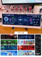 섀시 서브 스크린 aida6 확장 스크린 ASUS 동일 듀얼 ​​스크린 4K 컴퓨터 게임 주식 거래 테이블 DIY 4K 디스플레이 - 이미지 2