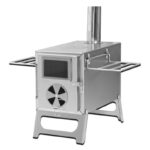 스테인리스 스틸 야외용 붉은 나무 난로 캠핑용 야외용 소형 난방 휴대용 텐트 접이식 여행용 두꺼운 장작 - 이미지 5