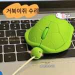 고가 귀여운 거북이 쥐 USB 유선 무선 무소음 창의적 개성 친구 및 여자친구 선물