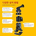 알루미늄 합금 스포츠 카메라 브라켓 오토바이 자전거 Gopro 카메라 레코더 고정 액세서리 360 파노라마 - 이미지 3