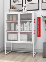 노르딕 라이트 럭셔리 다이닝 사이드보드 와인 캐비닛 유리문 디스플레이 캐비닛 거실 주방 벽면 계층형 수납 캐비닛 사물함 - 이미지 4