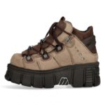 2024 봄 신상품 스페인 레트로 컬러 콘트라스트 펑크 스타일 정품 가죽 플랫폼 키 높이 향상 두꺼운 밑창 신발 British Daddy Shoes - 이미지 5