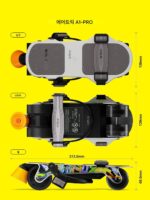 AIRTRICK 전기 롤러스케이트 출퇴근, 반려견 산책, 접이식 휴대용 스케이트보드 및 롤러스케이트를 위한 Pro 워킹 도구 - 이미지 3