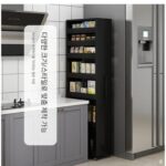 책장 책꽂이 이동식 랙 캐비닛 사이드 풀아웃 수납 캐비닛 틈새 캐비닛 좁은 틈새 주방 대용량 수납 - 이미지 2