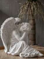 유럽 ​​레트로 벽난로 석고 조각상 로마 기둥 바닥 장식 사격 소품 석고 기둥 조각품 대형 기둥 - 이미지 5