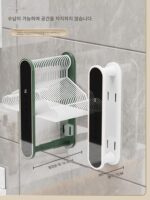 발코니 공간 활용 아티팩트 세탁기 옷걸이 수납장 발코니 벽면 욕실 - 이미지 3