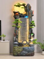 바위 정원과 분수 수경 거실 발코니 사무실 안뜰 순환 바람 물레방아 가습 이사 축하 행운 장식품 - 이미지 2