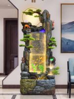 바위 정원과 분수 수경 거실 발코니 사무실 안뜰 순환 바람 물레방아 가습 이사 축하 행운 장식품 - 이미지 4