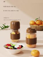 휴대용 분쇄 통합 핸드브루 아메리칸 커피 머신 가정용 야외 소형 미니 원두 분쇄기 1인용 주서기 - 이미지 5