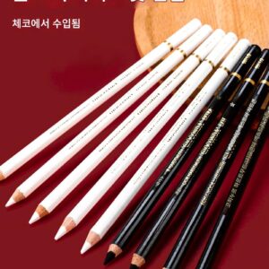 쿨 조이 화이트 숯 하이라이터 화이트 블랙 스케치 연필 브러시 세트 스케치 소프트 카본 컬러 리드 화이트 분필