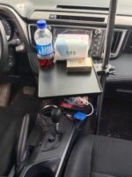 자동차 노트북 스탠드 식탁 자동차 접이식 테이블 메인 및 부조종사 사무실 공부 테이블 - 이미지 3