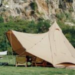 비달리 멀티플레임 텐트 4미터 피라미드 텐트 인도면 천 확장 가능 로비 나무 난로 캠핑 텐트 - 이미지 2