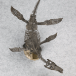 [암모나이트 제조] 플리오사우루스 포식자 X 공룡 화석 고고학 장난감 대형 핸드메이드 모델 - 이미지 3