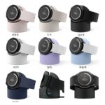 삼성 워치7/FE/울트라/6/5/4 스마트 워치 프로 무선 충전기 40베이스 클래식 실리콘 데스크탑 스탠드 보관 워치3 개인화 액세서리 삼성에 적합 - 이미지 3