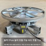 전기 턴테이블 디스플레이 스탠드 무대 원격 제어 속도 조절 라이브 촬영 전기 자동차 디스플레이 스탠드 산업용 다목적 회전 테이블 - 이미지 2