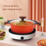 증기층이 있는 수프 냄비 상업용 가정용 증기선 프라이팬 통합형 핫팟 냄비 유도 쿠커 매운 핫팟 노스틱 쿠킹 냄비 알루미늄 - 이미지 3