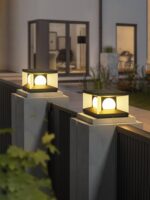 태양광 빌라 기둥 조명, 야외 정원 조명, 방수 게이트 기둥 조명, 게이트 조명, 벽 조명, 도어 헤드 조명 - 이미지 4