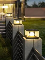 태양광 빌라 기둥 조명, 야외 정원 조명, 방수 게이트 기둥 조명, 게이트 조명, 벽 조명, 도어 헤드 조명 - 이미지 5