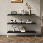 이탈리아 미니멀리스트 아크릴 수납 선반 심플한 바닥형 다층 벽면 책장 수납 선반 디스플레이 선반