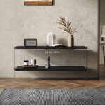 이탈리아 미니멀리스트 아크릴 수납 선반 심플한 바닥형 다층 벽면 책장 수납 선반 디스플레이 선반 - 이미지 2