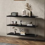 이탈리아 미니멀리스트 아크릴 수납 선반 심플한 바닥형 다층 벽면 책장 수납 선반 디스플레이 선반 - 이미지 3