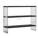 이탈리아 미니멀리스트 아크릴 수납 선반 심플한 바닥형 다층 벽면 책장 수납 선반 디스플레이 선반 - 이미지 5