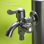 야외 안뜰 컬럼 수도꼭지 홈스테이 정원 소화전 마당 간단한 스테인리스 스틸 잠금 수도꼭지 물뿌리기 장치 - 이미지 3