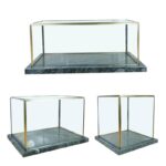 대리석 사각형 유리 커버 장식품 현대 단순 모델 룸 전시장 수공예품 디스플레이 디스플레이 먼지 커버 - 이미지 5