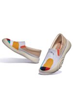 uin painted travel shoes color geometry 3/plain Denia 2 로우탑 캐주얼 슬립온 로퍼 남녀공용 - 이미지 3