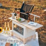 다기능 수납함 야외용 테이블 겸용 캠핑용 박스 캠핑용 수납함 자동차 트렁크 수납함 테이블 - 이미지 2