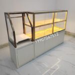 2025 솔리드 우드 빵 캐비닛 빵 진열 캐비닛 작은 케이크 숍 페이스트리 캐비닛 유리 캐비닛 나무 베이커리 진열 캐비닛 - 이미지 4