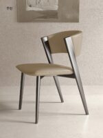 이탈리아 미니멀리스트 럭셔리 다이닝 의자 디자이너 드레싱 테이블 의자 모던 심플 홈 다이닝 테이블 의자