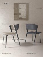 이탈리아 미니멀리스트 럭셔리 다이닝 의자 디자이너 드레싱 테이블 의자 모던 심플 홈 다이닝 테이블 의자 - 이미지 2