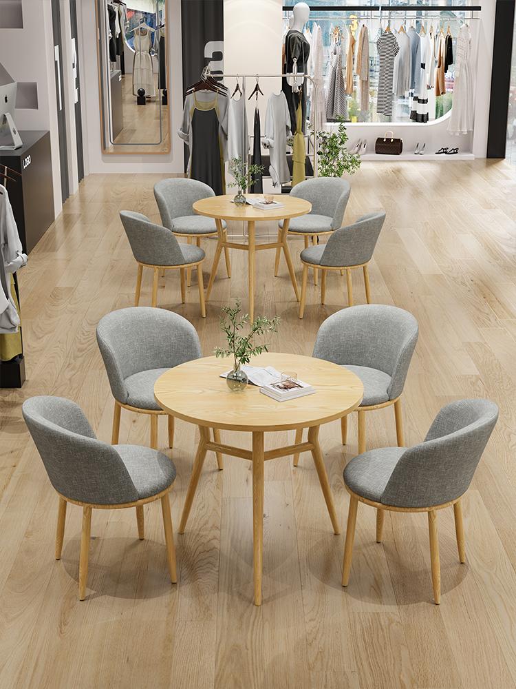 main_707867963212_0-1 노르딕 심플 협상 소형 원형 테이블과 의자 조합 리셉션 회의 여가 훈련 기관 테이블과 의자 발코니 3종 세트 - 이미지 1