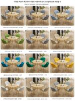 노르딕 심플 협상 소형 원형 테이블과 의자 조합 리셉션 회의 여가 훈련 기관 테이블과 의자 발코니 3종 세트 - 이미지 2