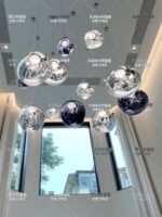 듀플렉스 계단 라바 샹들리에 로프트 대형 거실 롱라인 램프 디자이너 빌라 아파트 프로젝트 레스토랑 - 이미지 2