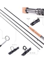 2.7m 플라이 낚싯대 세트 플라이 낚싯대 고탄소 4단 플러그 낚싯대 플라이 낚싯줄 미끼 털 고리 낚싯대 가방 조합 스트림 낚싯대 - 이미지 3