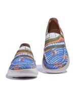 UIN 페인트 여행화 컬러 지오메트리 4/플레인 모하카 1 플라잉 우븐 슬립온 캐주얼 레이지 슈즈 남녀공용 - 이미지 3