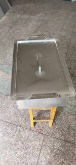 주문제작 업소용 가스 농축 스테인레스 스틸 내부 냄비 튀긴 닭 쇄골 튀긴 반죽 스틱 미트볼 직사각형 오뎅 프라이팬 - 이미지 2