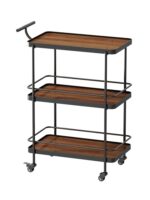 호텔 레스토랑 고급 와인 카트 3단 트롤리 케이크 티 카트 홈 모바일 음식 배달 카트 - 이미지 5