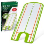 골프 퍼팅 연습용 거울 골프 초보자 동작 교정 보조 트레이너 가이드 레일 실내 트레이너 - 이미지 2