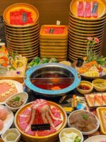 니우요 스키야키와 소고기 플레이트 골드 멜라민 볼록 플레이트 사각 바베큐 플레이트 크리에이티브 핫팟 식기 눈송이 지방 소고기 플레이트 - 이미지 2