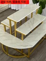 신발 및 꽃 가게 섬 디스플레이 스탠드 의류 기념품 가게 디스플레이 선반 신발 가방 꽃 스탠드 전시 라이브 방송 스탠드