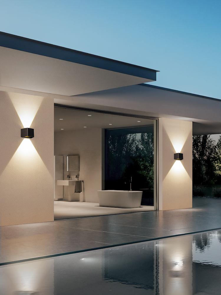 main_709554250171_0-1 야외 벽등 태양열 방수 조명 정원 조경 조명 빌라 통로 발코니 정원 벽 야외 벽 세척 조명 - 이미지 1