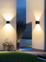 야외 벽등 태양열 방수 조명 정원 조경 조명 빌라 통로 발코니 정원 벽 야외 벽 세척 조명 - 이미지 2