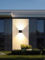 야외 벽등 태양열 방수 조명 정원 조경 조명 빌라 통로 발코니 정원 벽 야외 벽 세척 조명 - 이미지 4