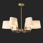 미국 컨트리 스타일 샹들리에 심플 빌라 거실 메인 램프 북미 수출 레트로 레스토랑 침실 미국 구리 램프